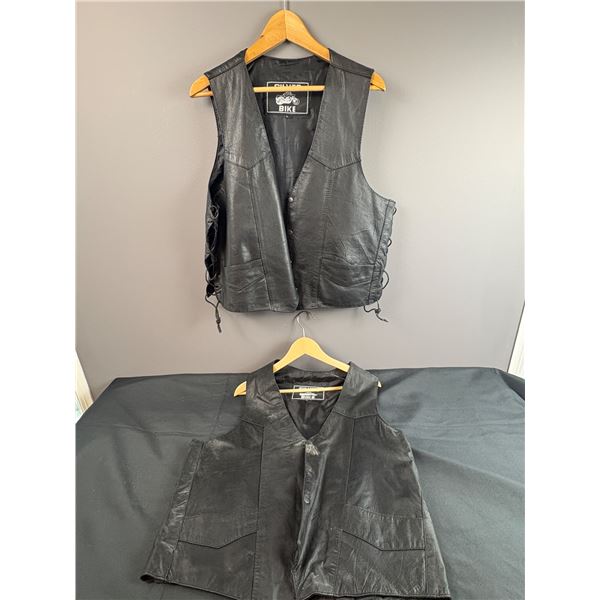 Large Silver Bike Motorcycle Vests