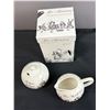 Image 2 : Alice in Wonderland Fine China Sugar Bowl and Creamer