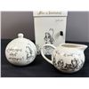 Image 3 : Alice in Wonderland Fine China Sugar Bowl and Creamer