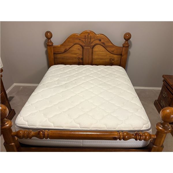 Queen Size Bed Frame and Mattress