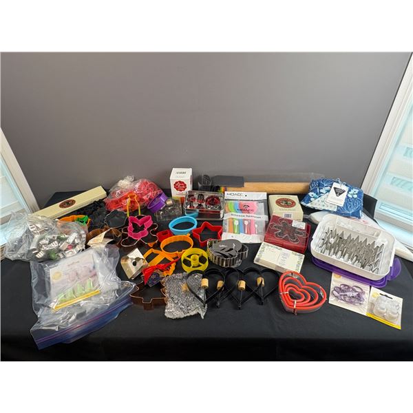 Baking and Cookie Cutter Lot