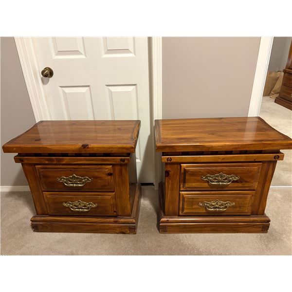Pair of Wooden Night Stands
