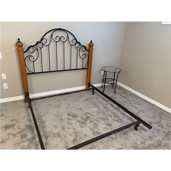 Queen Sized Bed Frame and Bedside Table
