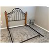 Image 1 : Queen Sized Bed Frame and Bedside Table