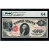 Image 1 : 1917 $1 Legal Tender Note PMG 64