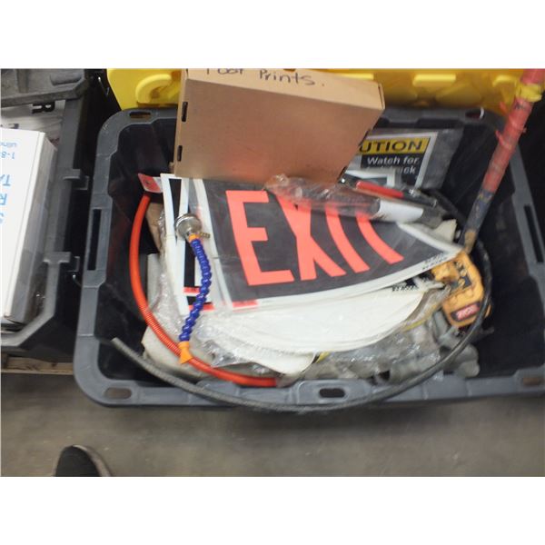 Tote Of Assorted Miscellaneous