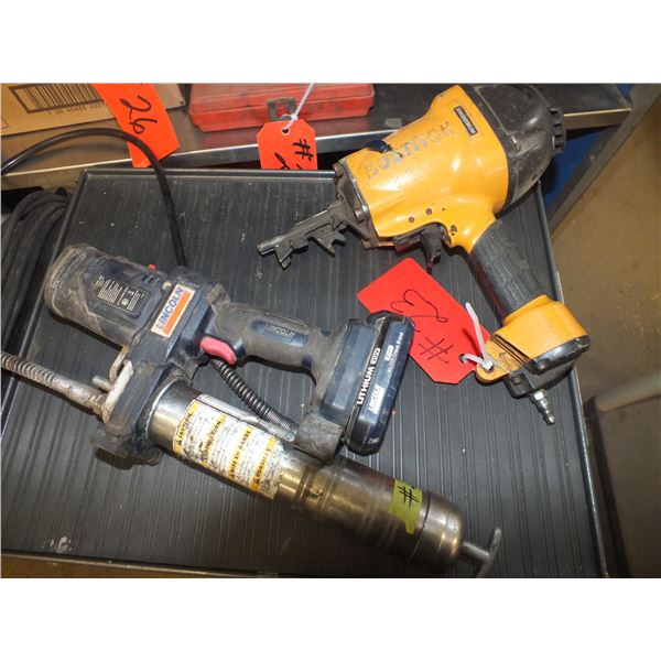Lincoln Grease Gun & Bostitch Air Nailer