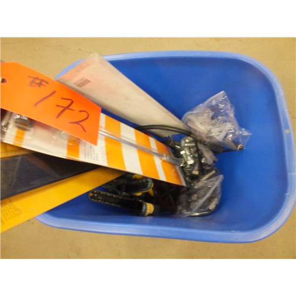 Tote Of Clamps / Wrenches, Nuts & Bolts