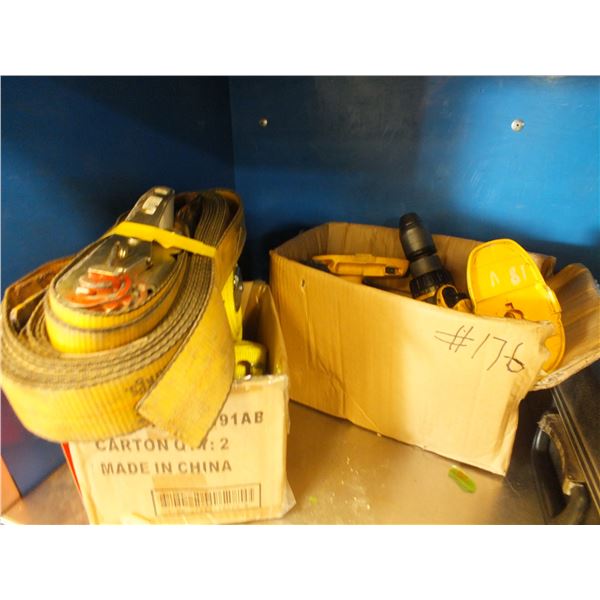 Straps & DeWalt Drill