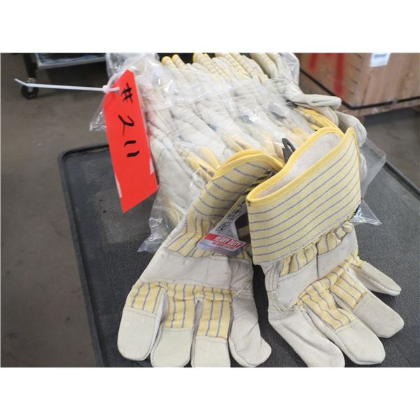 12 Pairs Of Fleeced Lined Work Gloves