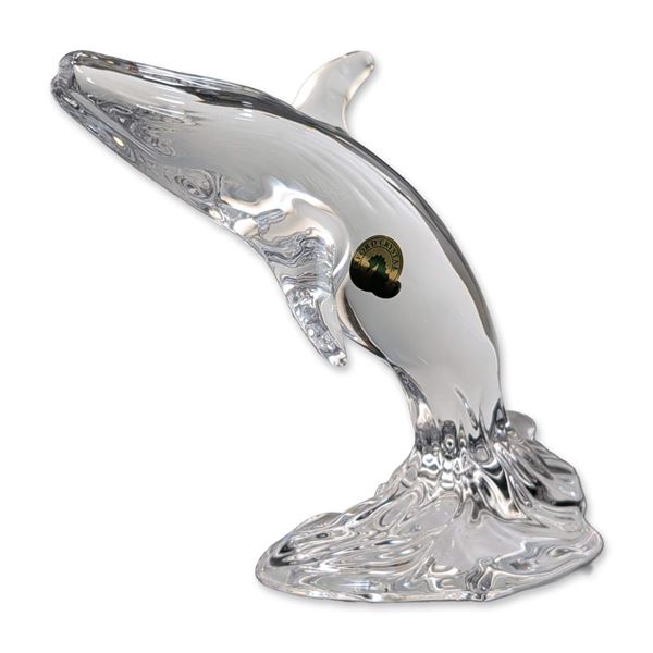 Waterford Lead Crystal Whale Figurine