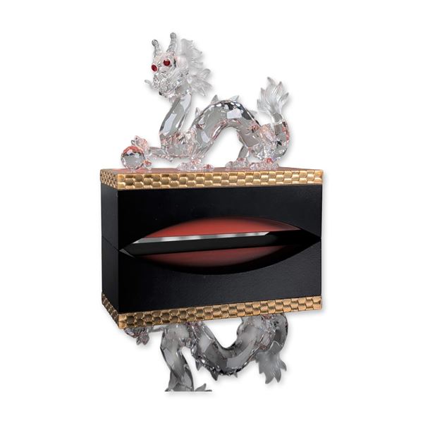Swarovski Crystal 1997 SCS Annual Edition  Figurine, The Dragon with Base