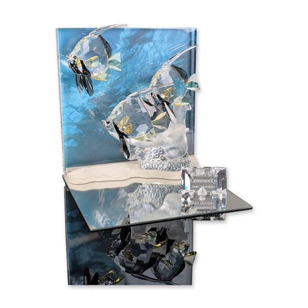 Swarovski Crystal 2007 Annual Edition Sculpture, Wonders of the Sea Community Color Community with T