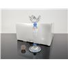 Image 2 : Swarovski Crystal Blue Flower Candleholder
