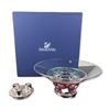 Image 1 : Swarovski Crystal Holiday Centerpiece Bowl and Candleholder Set