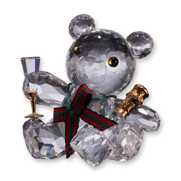 Swarovski Crystal Kris Bear Celebration Figurine