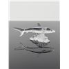 Image 2 : Swarovski Crystal Shark and Wave Figurine