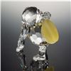 Image 2 : Swarovski Crystal Young Gorilla Figurine