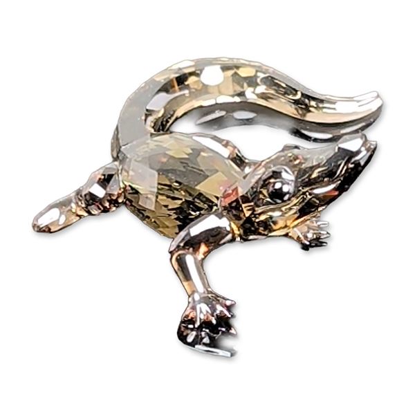 Swarovski Faceted Crystal 2016 Event Figurine, Baby Crocodile