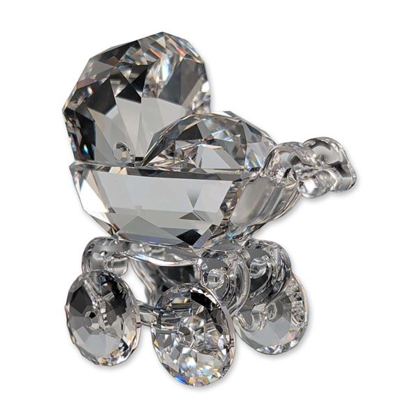 Swarovski Silver Crystal Baby Carriage