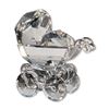 Image 1 : Swarovski Silver Crystal Faceted Baby Carriage