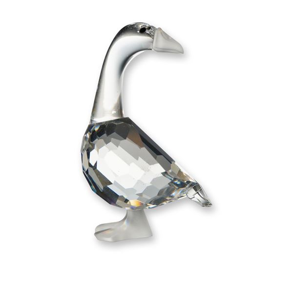 Swarovski Silver Crystal Figurine, Gosling Dick