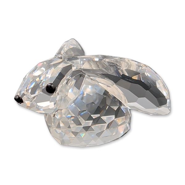 Swarovski Silver Crystal Sitting Bunny Rabbit Figurine
