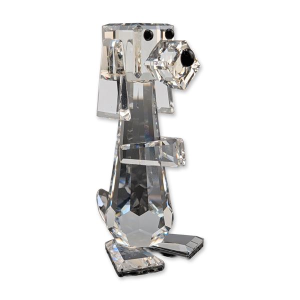 Swarovski Silver Crystal Tall Pluto Dog Figurine