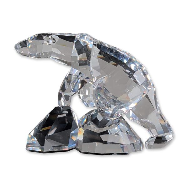 Swarovski Soulmates Clear Crystal Figurine, Polar Bear Nanuc