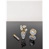 Image 3 : Two Swarovski Crystal Memories Secrets Collection Desk Clock Globe & Flower Vase with Crystal Vial