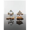 Image 2 : 2pc Swarovski Crystal Taj Mahal and Japanese Temple Figurines