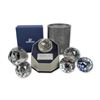 Image 1 : 7pc Swarovski Collectors Society Crystal Paperweights and Display Base
