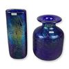 Image 1 : 2pc Gozo Glass Iridescent Studio Glass Vases