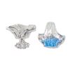 Image 1 : 2pc Mikasa Belle Epoque Bowl and Frosted Glass Basket
