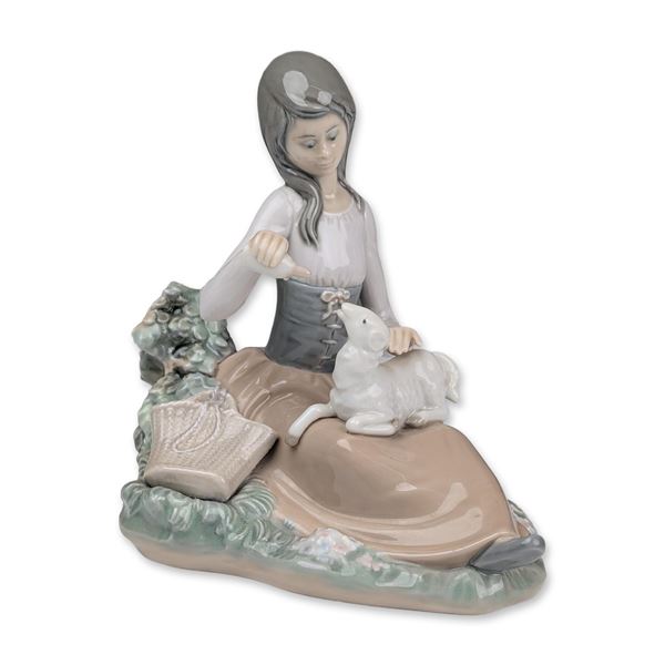 Lladro Porcelain Figurine, Little Bo Peep 01001312