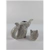 Image 2 : Beswick Ceramic Gray Persian Cat Teapot