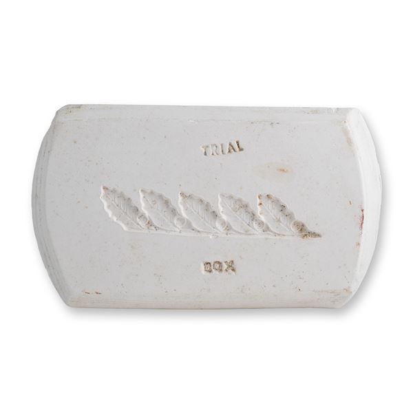 Wedgwood White Earthenware Sprig Trial Box Mold Block
