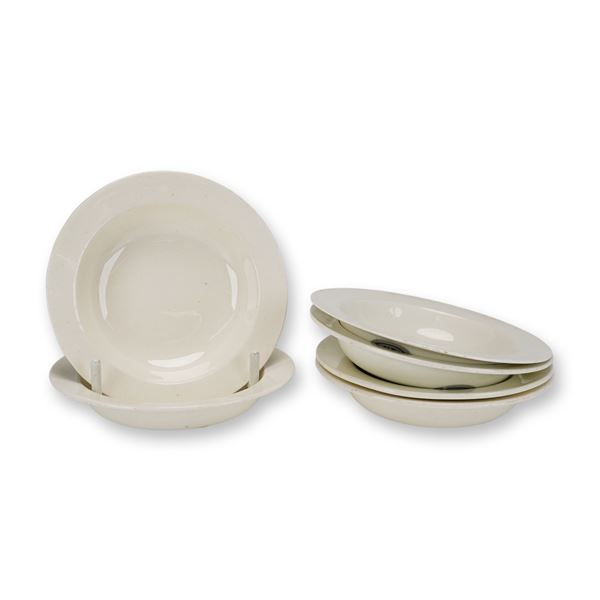 6pc Wedgwood Creamware Rimmed Bowls