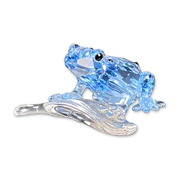 Swarovski Crystal 2009 Event Figurine, Blue Dart Frog