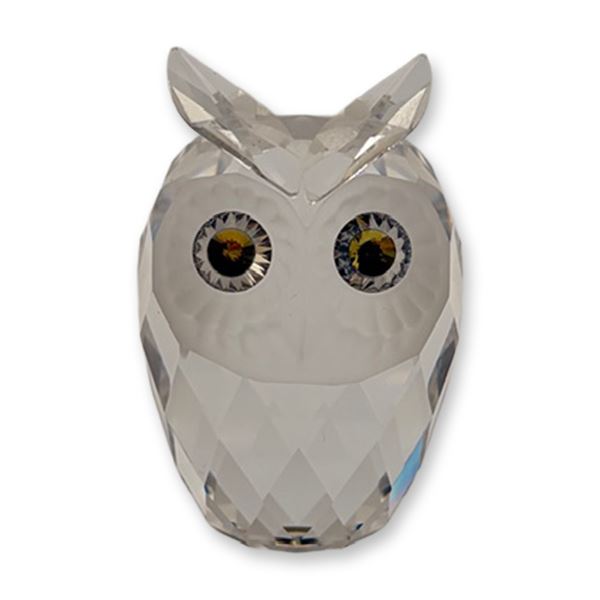 Swarovski Crystal Figurine, Large Owl 010022