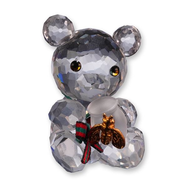 Swarovski Crystal Kris Bear Honey Pot Figurine