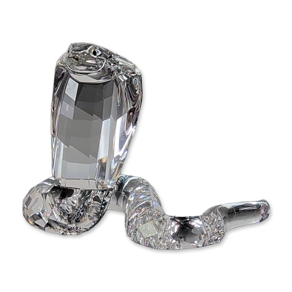 Swarovski Silver Crystal Cobra Figurine