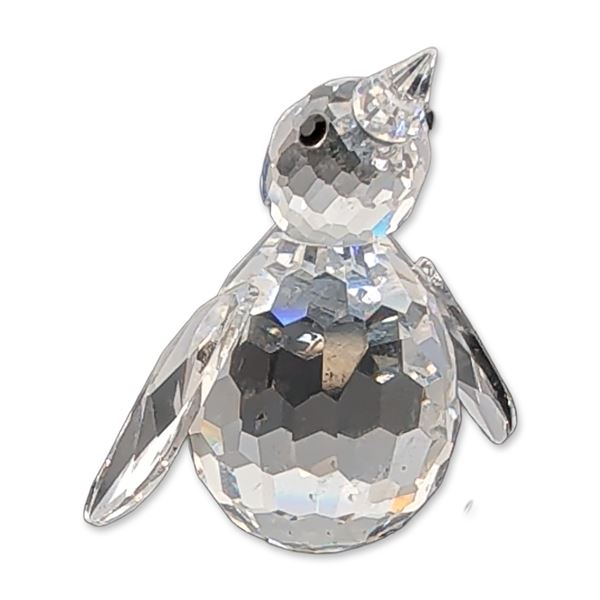 Swarovski Silver Crystal Faceted Mini Penguin Figurine