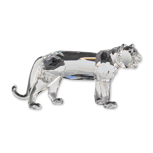 Swarovski Silver Crystal Tiger Figurine