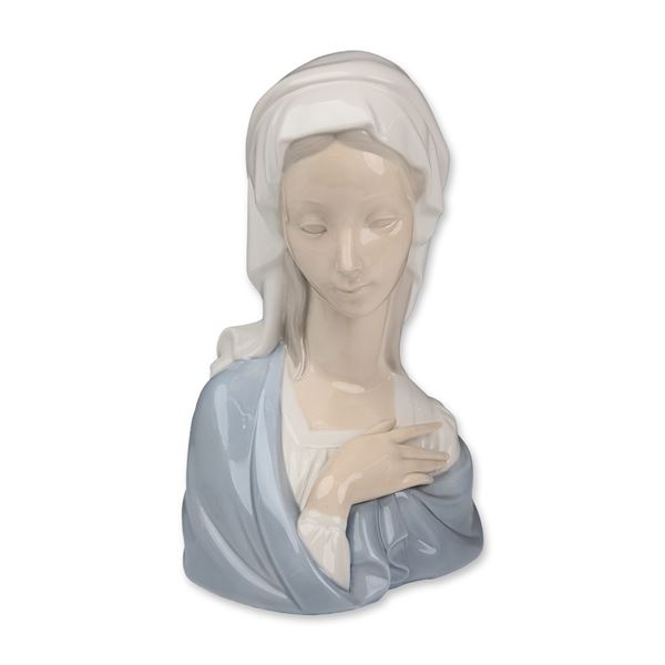 Lladro Glazed Porcelain Madonna Head 01004649