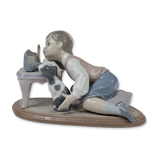 Lladro Porcelain Hanukkah Lights Figurine