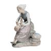 Image 1 : Nao Glazed Porcelain Mother and Child Figurine