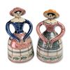 Image 1 : Pair of Spanish Hand Painted Ceramic Figural Bells