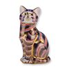 Image 1 : Royal Crown Derby English Bone China Paperweight, Imari Palette Seated Cat