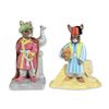 Image 1 : 2pc Royal Doulton Bunnykins Egyptian and Arabian Figurines